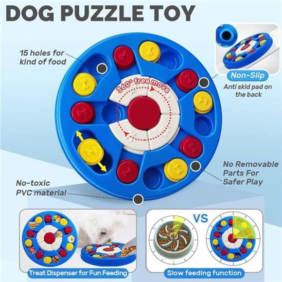 Dog Puzzle Toys, Interactive Dog Game, Dog Enrichment Toys for Puppy Mentally - Picture 3 of 6